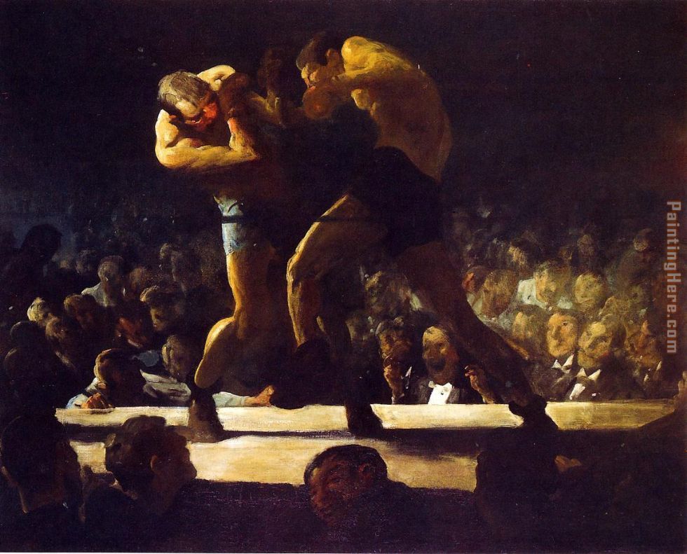 Club Night painting - George Bellows Club Night art painting